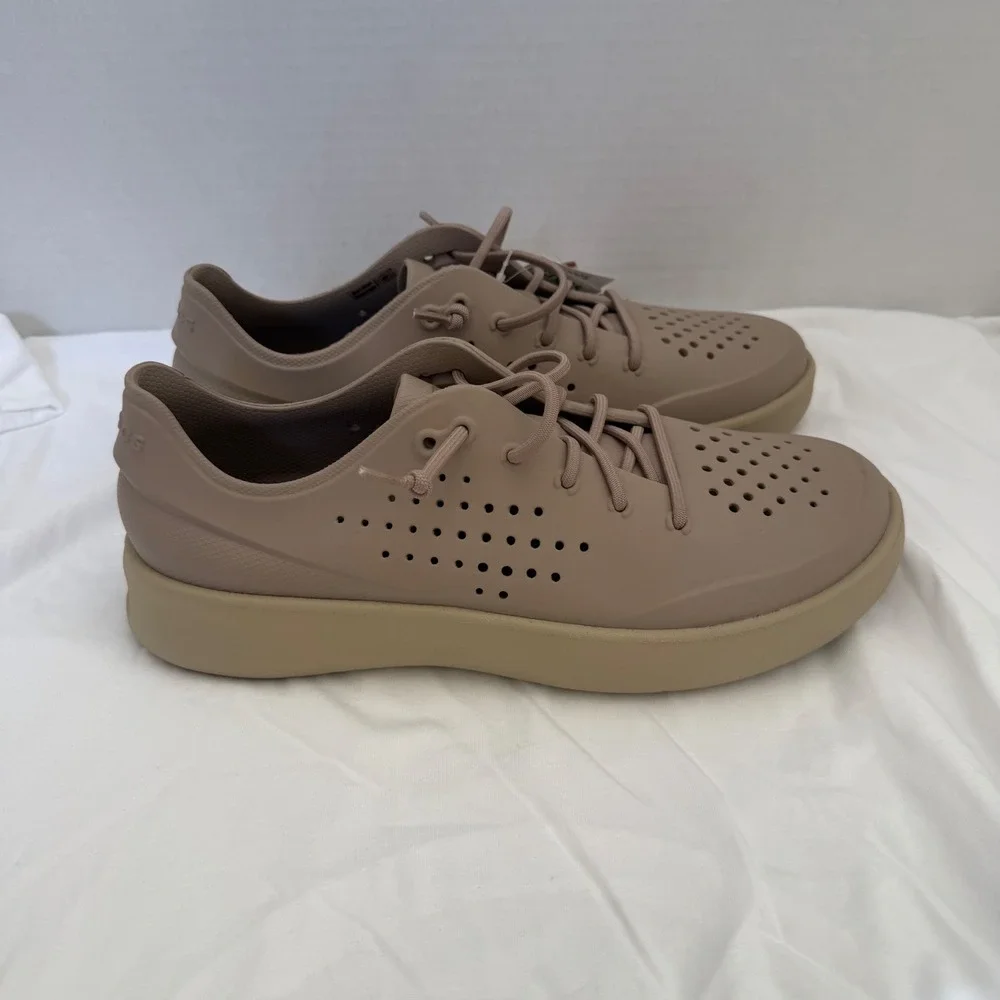 Crocs Inmotion Pacer M Sneakers Mens Size 10 Tan 210831-214 Low Top Perforated